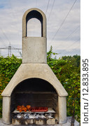 barbecue grill barbeque charcoal sausages. Стоковое фото, фотограф Helmut Knab / PantherMedia / Фотобанк Лори