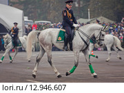 Interpolitex-2015. Конная полиция. Редакционное фото, фотограф Julia Shepeleva / Фотобанк Лори