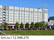 Гостиница "Волга". Улица Желябова, 1. Тверь (2015 год). Редакционное фото, фотограф lana1501 / Фотобанк Лори