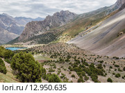 Озеро в Фанских горах, Таджикистан. Стоковое фото, фотограф Александр Усик / Фотобанк Лори