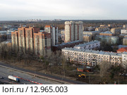 Балашиха, дома вдоль Шоссе Энтузиастов (2015 год). Редакционное фото, фотограф Дмитрий Неумоин / Фотобанк Лори