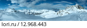 Silvretta Alps winter view (Austria). Panorama. Стоковое фото, фотограф Юрий Брыкайло / Фотобанк Лори