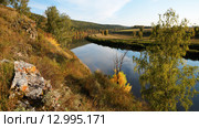 Река Юрюзань. Урал. Стоковое фото, фотограф Сергей Костарев / Фотобанк Лори