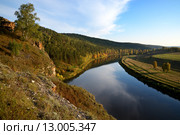 Над рекой Юрюзань. Башкортостан. Стоковое фото, фотограф Сергей Костарев / Фотобанк Лори