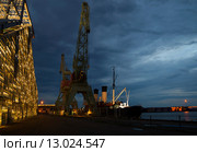 Летняя ночь в морском центре "Велламо". Котка, Финляндия (2015 год). Стоковое фото, фотограф Виктор Карасев / Фотобанк Лори
