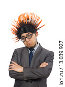 Funny man with mohawk hairstyle. Стоковое фото, фотограф Elnur / Фотобанк Лори