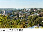Вид на город Рыльск с горы Ивана Рыльского (2015 год). Стоковое фото, фотограф Сергей Лаврентьев / Фотобанк Лори