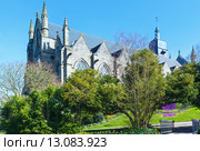 Saint-Leonard church, Fougeres, France. Стоковое фото, фотограф Юрий Брыкайло / Фотобанк Лори