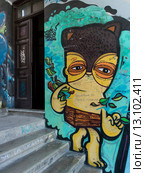 Mural on wall (2013 год). Редакционное фото, фотограф Keith Levit / Ingram Publishing / Фотобанк Лори