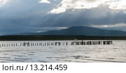 Wooden posts in the Pacific ocean. Стоковое фото, фотограф Keith Levit / Ingram Publishing / Фотобанк Лори