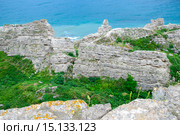 Побережье Джангуля. Тарханкут. Крым (2009 год). Стоковое фото, фотограф Николай Голицынский / Фотобанк Лори