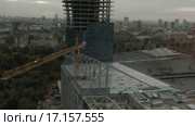 Ходынское поле, Москва. Городское строительство (2015 год). Стоковое видео, видеограф Евгений Ковалев / Фотобанк Лори