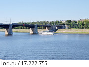 Тверь. Нововолжский мост через реку Волгу (2015 год). Стоковое фото, фотограф Илюхина Наталья / Фотобанк Лори