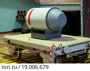 Макет ядерной боевой части торпеды, Объект 820 РТБ: локальная зона ядерного арсенала, Балаклавский подземный музейный комплекс, Крым (2015 год). Редакционное фото, фотограф Вячеслав Палес / Фотобанк Лори