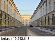 Улица Зодчего Росси. Санкт-Петербург (2016 год). Стоковое фото, фотограф Александр Алексеев / Фотобанк Лори