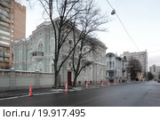 Москва. Улица Поварская и усадьбы Я. М. Шлоссберга и особняк И. А. Миндовского (2015 год). Стоковое фото, фотограф Дмитрий Неумоин / Фотобанк Лори