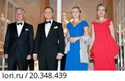 Official visit to Poland paid by His Majesty the King of the Belgians and Her Majesty the Queen of the Belgians. Reception hosted by His Majesty the King of the Belgians and Her Royal Majesty the Queen of Belgium. Редакционное фото, агентство BE&W Photo / Фотобанк Лори