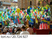 Gracia Festival in Barcelona, Catalonia (2015 год). Редакционное фото, фотограф Яков Филимонов / Фотобанк Лори
