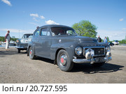 "Volvo 544 B18" на параде-слете  ретроавтомобилей в Керимяки. Финляндия (2015 год). Редакционное фото, фотограф Виктор Карасев / Фотобанк Лори