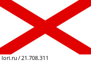 Флаг штата Алабама. США. Стоковая иллюстрация, иллюстратор Владимир Макеев / Фотобанк Лори