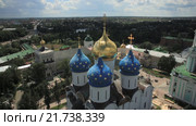 Троице-Сергиева Лавра. Съемки с коптера. MOV. Стоковое видео, видеограф Евгений Ковалев / Фотобанк Лори
