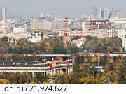 Вид на Новодевичий монастырь и на Москву (2011 год). Редакционное фото, фотограф Алёшина Оксана / Фотобанк Лори