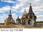 Воскресенский Ново-Иерусалимский монастырь. Деревня Сухарево. Россия (2015 год). Стоковое фото, фотограф Сергей Лаврентьев / Фотобанк Лори