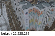 Спальный район города. Go-pro. Стоковое видео, видеограф Евгений Ковалев / Фотобанк Лори