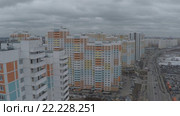 Спальный район города. Go-pro. Стоковое видео, видеограф Евгений Ковалев / Фотобанк Лори