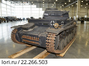Немецкий легкий танк "Pz.II". Международная выставка исторической военной техники «Моторы войны» (2016 год). Редакционное фото, фотограф Алексей Бок / Фотобанк Лори