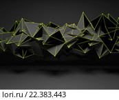 Хаотический полигональный узор, 3d. Стоковая иллюстрация, иллюстратор EugeneSergeev / Фотобанк Лори