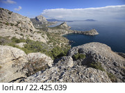 Крымские горы и море, прекрасный ландшафт (2015 год). Стоковое фото, фотограф Яна Королёва / Фотобанк Лори