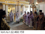 Празднование 500-летия со дня преставления святителя Серапиона в храме Покрова Пресвятой Богородицы, город Балашиха (2016 год). Редакционное фото, фотограф Дмитрий Неумоин / Фотобанк Лори