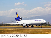 Lufthansa Cargo McDonnell Douglas MD-11F (2015 год). Редакционное фото, фотограф Art Konovalov / Фотобанк Лори