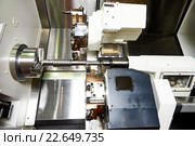 cutting tool at metal working. Стоковое фото, фотограф Дмитрий Калиновский / Фотобанк Лори