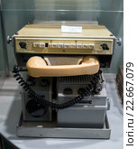Абонентская радиостанция "Алтай-АС", 1970 год, экспонат Центрального музея связи имени А.С. Попова, город Санкт-Петербург (2016 год). Редакционное фото, фотограф Вячеслав Палес / Фотобанк Лори
