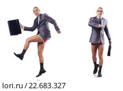 Composite photo of naked businessman on white. Стоковое фото, фотограф Elnur / Фотобанк Лори