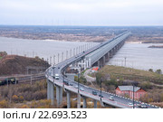 Мост через реку Амур в Хабаровске (2015 год). Стоковое фото, фотограф Катерина Белякина / Фотобанк Лори