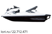 Motor boat isolated on white background. Стоковое фото, фотограф Яков Филимонов / Фотобанк Лори
