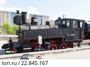 Танк-паровоз Ь 2023. Музей Октябрьской железной дороги. Санкт-Петербург (2016 год). Редакционное фото, фотограф Сергей Афанасьев / Фотобанк Лори