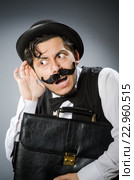 Funny man in vintage concept. Стоковое фото, фотограф Elnur / Фотобанк Лори