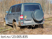 Российский внедорожник УАЗ-Патриот на бездорожье (2016 год). Редакционное фото, фотограф Виктор Карасев / Фотобанк Лори