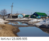 Село Колва, Усинский район, Коми. Стоковое фото, фотограф Сергей Гаврилов / Фотобанк Лори