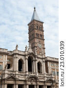 Церковь Санта-Мария-Маджоре (итал. Basilica di S.Maria Maggiore) в Риме. Италия (2016 год). Стоковое фото, фотограф E. O. / Фотобанк Лори
