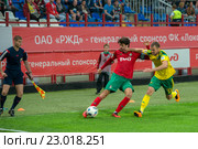 Защитник Ведран Чорлука (14) во время футбольного матча чемпионата России по футболу "Локомотив" (Москва) против "Кубань" (Краснодар), стадион "Локомотив". Москва, Россия (2016 год). Редакционное фото, фотограф Pukhov K / Фотобанк Лори