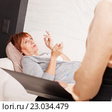 Женщина у психотерапевта. Стоковое фото, фотограф Гладских Татьяна / Фотобанк Лори