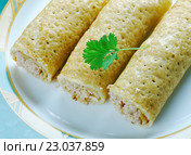 Baked Chicken Taquitos. Стоковое фото, фотограф Александр Fanfo / Фотобанк Лори
