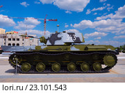 Тяжелый танк КВ-1 в музее военной техники "Боевая слава Урала". Верхняя Пышма (2016 год). Редакционное фото, фотограф Megapixx / Фотобанк Лори