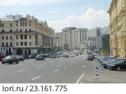 Москва. Вид на улицу Театральный проезд (2016 год). Редакционное фото, фотограф Елена Коромыслова / Фотобанк Лори