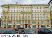 Москва, Театральный проезд, 3. Бывший доходный дом и центральные бани Хлудовых, 1889 г.. Министерство по чрезвычайным ситуациям России (2016 год). Редакционное фото, фотограф Елена Коромыслова / Фотобанк Лори